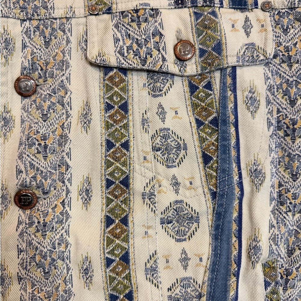 Vintage Tribal Pattern Hooded Cotton Jacket – Boho Southwestern Aztec Style - Picture 9 of 10